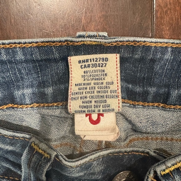 True Religion Women's Flare Boot Cut Leg Blue Jeans - Picture 4 of 6